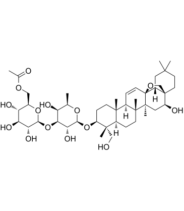 6''-O-Acetylsaikosaponin A Chemische Struktur