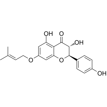 7-Prenyloxyaromadendrin Chemische Struktur