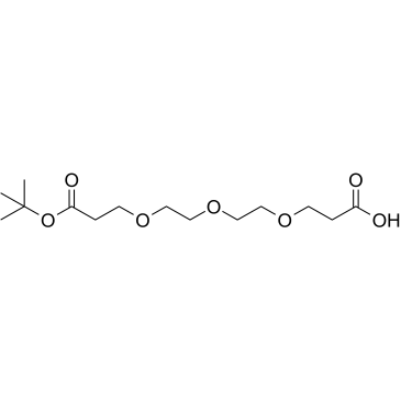 Acid-PEG3-C2-Boc 化学構造
