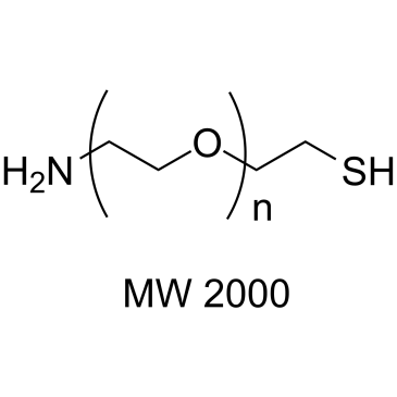 Amine-PEG-thiol (MW 2000) 化学構造