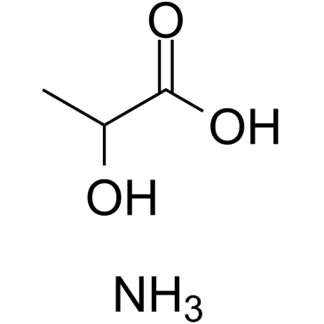 Ammonium lactate 化学構造