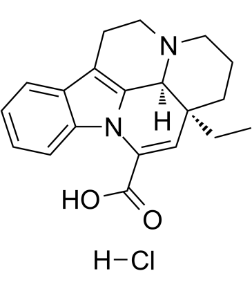 Apovincaminic acid hydrochloride salt Chemical Structure