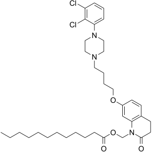 Aripiprazole Lauroxil Chemical Structure