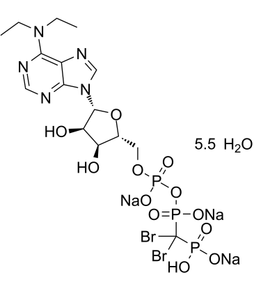 ARL67156 trisodium salt hydrate 化学構造