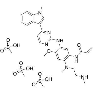 AZ7550 Mesylate Chemische Struktur