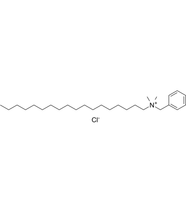 Benzyldimethylstearylammonium chloride 化学構造