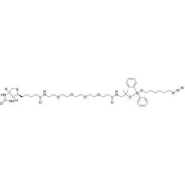 Biotin-PEG4-amino-t-Bu-DADPS-C6-azide Chemical Structure