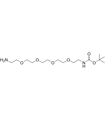 Boc-NH-PEG4-CH2CH2NH2 化学構造