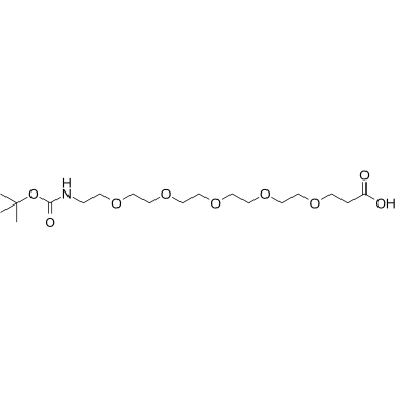 Boc-NH-PEG5-CH2CH2COOH التركيب الكيميائي