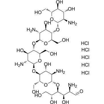 Chitopentaose pentahydrochloride Chemische Struktur