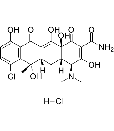 Chlortetracycline hydrochloride 化学構造