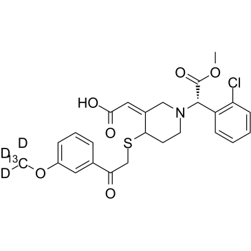 cis-Clopidogrel-MP Derivative 13CD3 化学構造