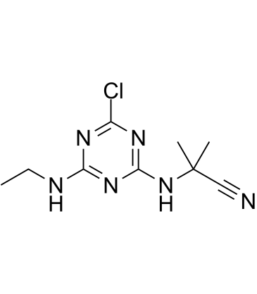 Cyanazine التركيب الكيميائي