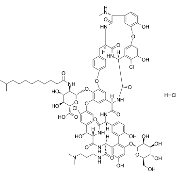 Dalbavancin hydrochloride Chemische Struktur