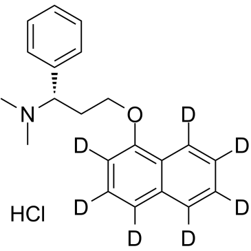 Dapoxetine-D7 hydrochloride 化学構造