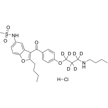 Debutyldronedarone D6 hydrochloride التركيب الكيميائي