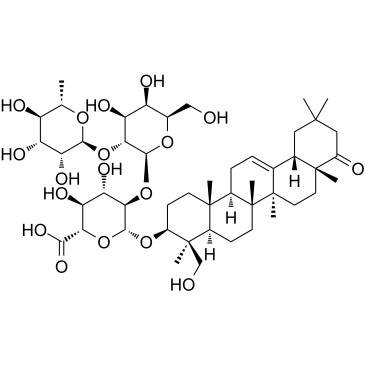Dehydrosoyasaponin I 化学構造