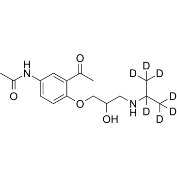 Diacetolol D7 化学構造