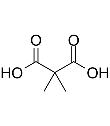 Dimethylmalonic acid 化学構造
