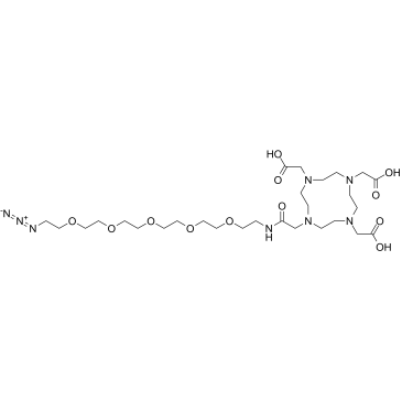 DOTA-PEG5-azide التركيب الكيميائي