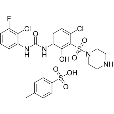 Elubrixin tosylate 化学構造
