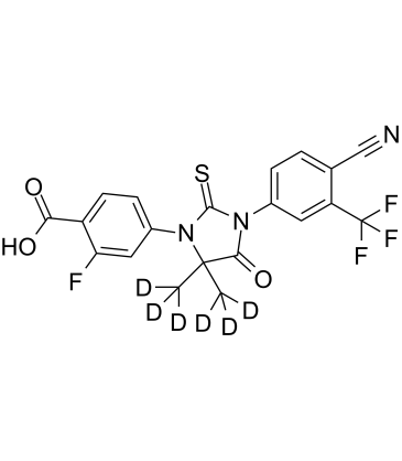 Enzalutamide carboxylic acid D6 Chemical Structure