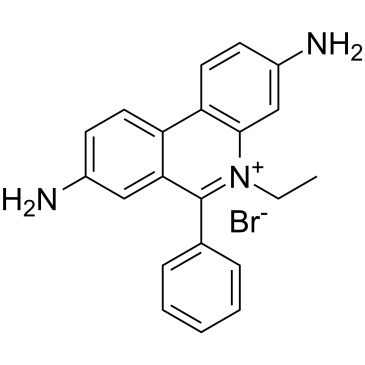 Ethidium bromide Chemische Struktur