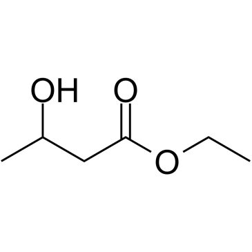 Ethyl 3-hydroxybutyrate Chemische Struktur