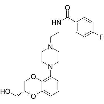 Flesinoxan 化学構造