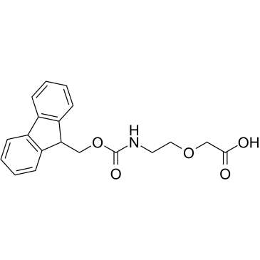 Fmoc-NH-PEG1-CH2COOH Chemical Structure