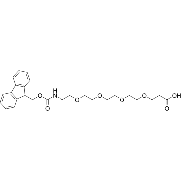 Fmoc-NH-PEG4-CH2CH2COOH 化学構造