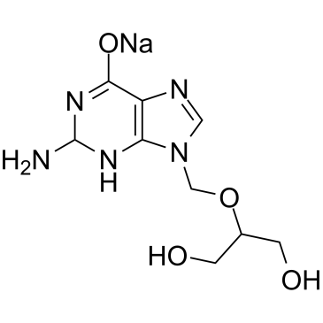 Ganciclovir sodium 化学構造