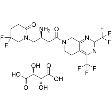 Gemigliptin tartrate 化学構造