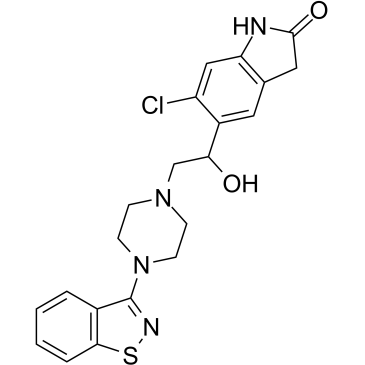 Hydroxy ziprasidone Chemische Struktur