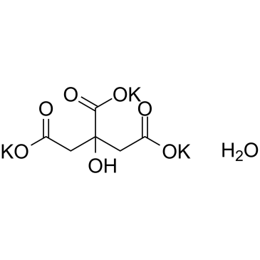 Hydroxycitric acid tripotassium hydrate Chemische Struktur