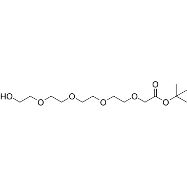 Hydroxy-PEG4-CH2-Boc Chemische Struktur
