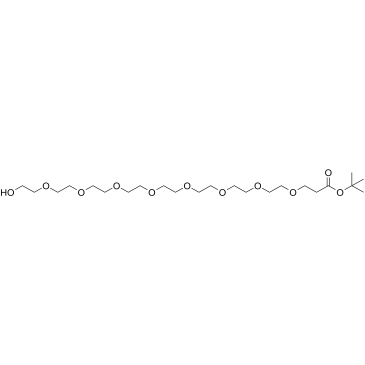Hydroxy-PEG8-Boc Chemische Struktur