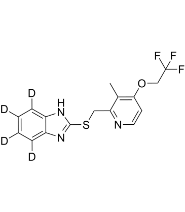 Lansoprazole Sulfide D4  Chemical Structure