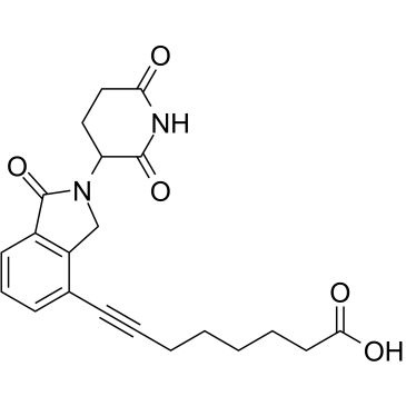 Lenalidomide-acetylene-C5-COOH 化学構造