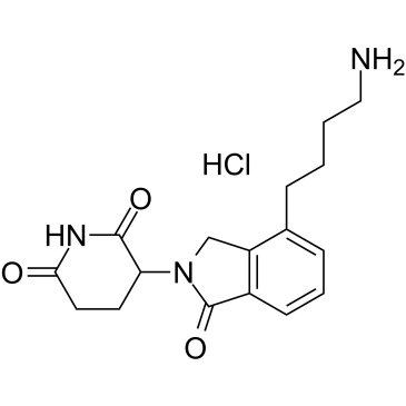 Lenalidomide-C4-NH2 hydrochloride 化学構造