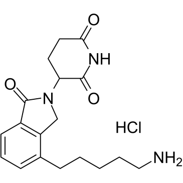 Lenalidomide-C5-NH2 hydrochloride 化学構造
