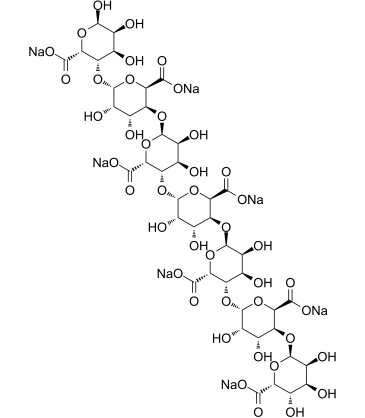 L-heptaguluronic acid heptasodium salt Chemische Struktur