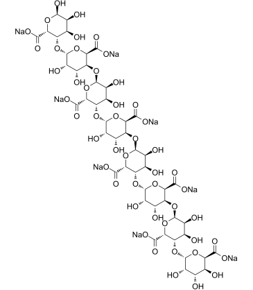 L-octaguluronic acid octasodium salt 化学構造