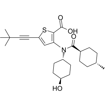 Lomibuvir Chemische Struktur