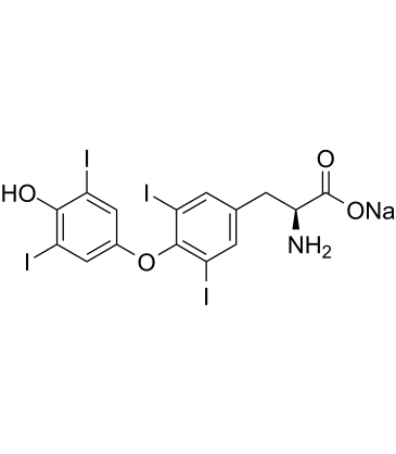 L-Thyroxine sodium Chemical Structure