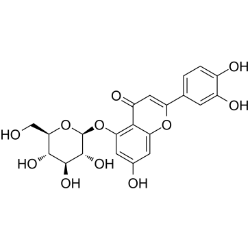 Luteolin 5-O-glucoside 化学構造