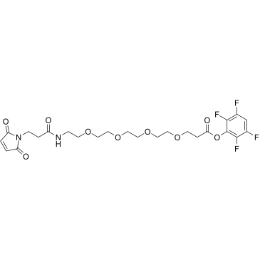 Mal-amido-PEG4-TFP ester التركيب الكيميائي