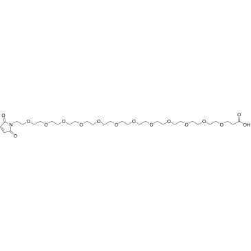 Mal-PEG12-acid التركيب الكيميائي