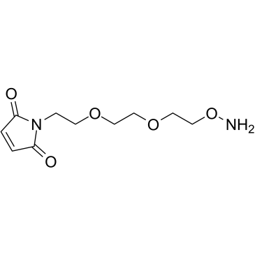 Mal-PEG2-oxyamine Chemische Struktur