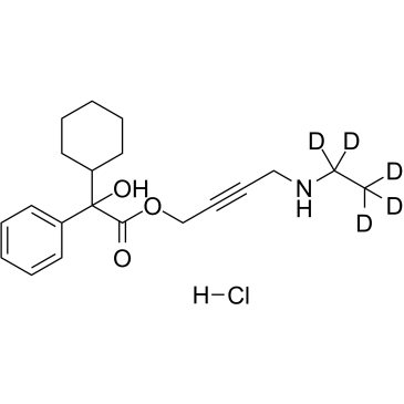 N-Desethyl Oxybutynin D5 hydrochloride 化学構造